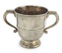 A late George I silver two handled cup, by William Fawdery, with banded girdle, London, 1726, height