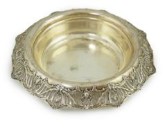 An early 20th century American sterling silver rose bowl, with pierced floral and scroll decorated
