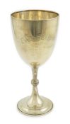 A large Edwardian silver presentation trophy cup, inscribed ' The Daily Telegraph Cup', maker CW,