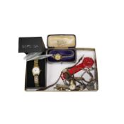 A small collection of lady's assorted wrist watches, including Smiths, Timex and Sekonda.