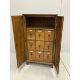 An early 20th century walnut office cabinet fitted with nine deep drawers, width 61cm, height 106cm. - Image 2 of 5