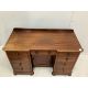 A Victorian mahogany kneehole desk, fitted nine small drawers, width 125cm, height 78cm. Condition - - Image 3 of 3