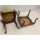 Two Victorian rosewood and mahogany dressing stools, largest width 42cm, height 42cm. Condition - - Image 2 of 2
