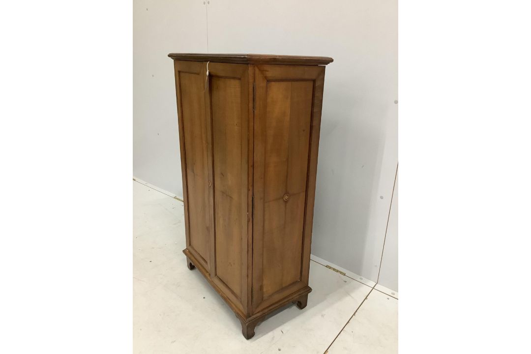 An early 20th century walnut office cabinet fitted with nine deep drawers, width 61cm, height 106cm. - Image 3 of 5