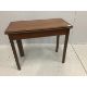 A George III rectangular banded mahogany folding card table, width 91cm, depth 45cm, height 76cm. - Image 1 of 2
