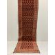 An Afshar blue ground runner woven with rows of floral devices, 354cm x 107cm. Condition - fair to - Image 1 of 2