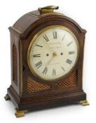 Jefferys & Ham, Salisbury Square, London. A George III eight day repeating bracket clock in arched