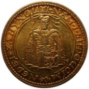 Czechoslovakia gold coins, First Republic, 1 gold Dukat 1926, KM.8, about UNC. Provenance -