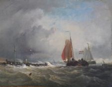 19th Century Canadian / Dutch School 'St Lawrence'oil on canvas18 x 23.5cm Oil on canvas relined