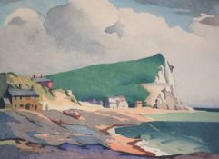 Eric Slater (British, 1896-1963) Seaford Head, Sussexwoodcutsigned and titled in pencil26 x 36cm
