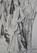 Dame Laura Knight (British, 1877-1970) 'Wardrobe'pencil on papersigned and inscribed35.5 x 25.5cm