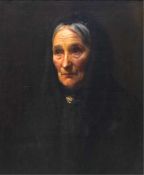 William Carter (British, 1863-1939)Portrait of Howard Carter's mother, Martha Joyce Carteroil on