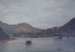 John Gibb (British, 1831-1909) 'No.8 Picton, Queen Charlotte Sound', New Zealandoil on mill