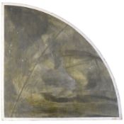 § § Derek Jarman (English, 1942-1994) 'Landscape from the First Happening 1979’oil on boardsigned