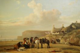 Richard Parkes Bonnington (1802-1828) 'Low Tide, Normandy Close'oil on canvassigned44 x 65cm Oil