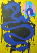 John Hoyland RA (British, 1934-2011) 'Blue Snake'screen printsigned in pencil and dated '93, 43/