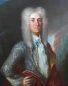 English School c.1740 Portrait of John Wale Esq. (1701-1796) of Colne Priory, Gentlemen of the bed