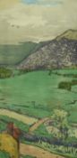 Frank Morley Fletcher (English, 1866-1949) 'Brotherswater'woodcutsigned in pencil, 55/10035.5 x 17.