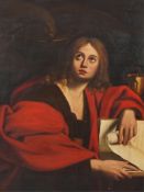 After Domenichino (Domenico Zampieri, 1581-1641) The Evangelist Johnoil on canvas98 x 73cm Oil on