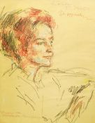 Joseph Oppenheimer (German, 1876-1966), Portrait of a lady pastel on paper