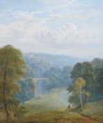 George Blackie Sticks (English, 1843-1938) Knaresborough from Belton Fieldsoil on canvassigned and
