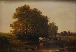 Arthur Gordon (1883-1944) Frith Farm, Dover and The Lock below Gallows Bridge, Brentfordoils on