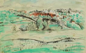 § § Henri Hayden (French/Polish, 1883-1970) 'Gravés'ink and watercolour on papersigned and dated '