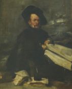 After Diego Velázquez (Spanish, 1599-1660) The Jester Don Diego de Acedooil on canvas36 x 29cm Oil