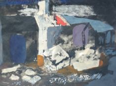 § § John Piper (British, 1903-1992) Welsh landscapeink, watercolour and gouache on paper15 x 20cm