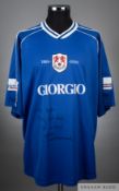 Stuart Nethercott blue No.15 Millwall short-sleeved Anniversary shirt, 2000-01