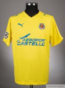 Gonzalo Villareal no.2 shirt from the Champions League game v Arsenal April 1st 2009