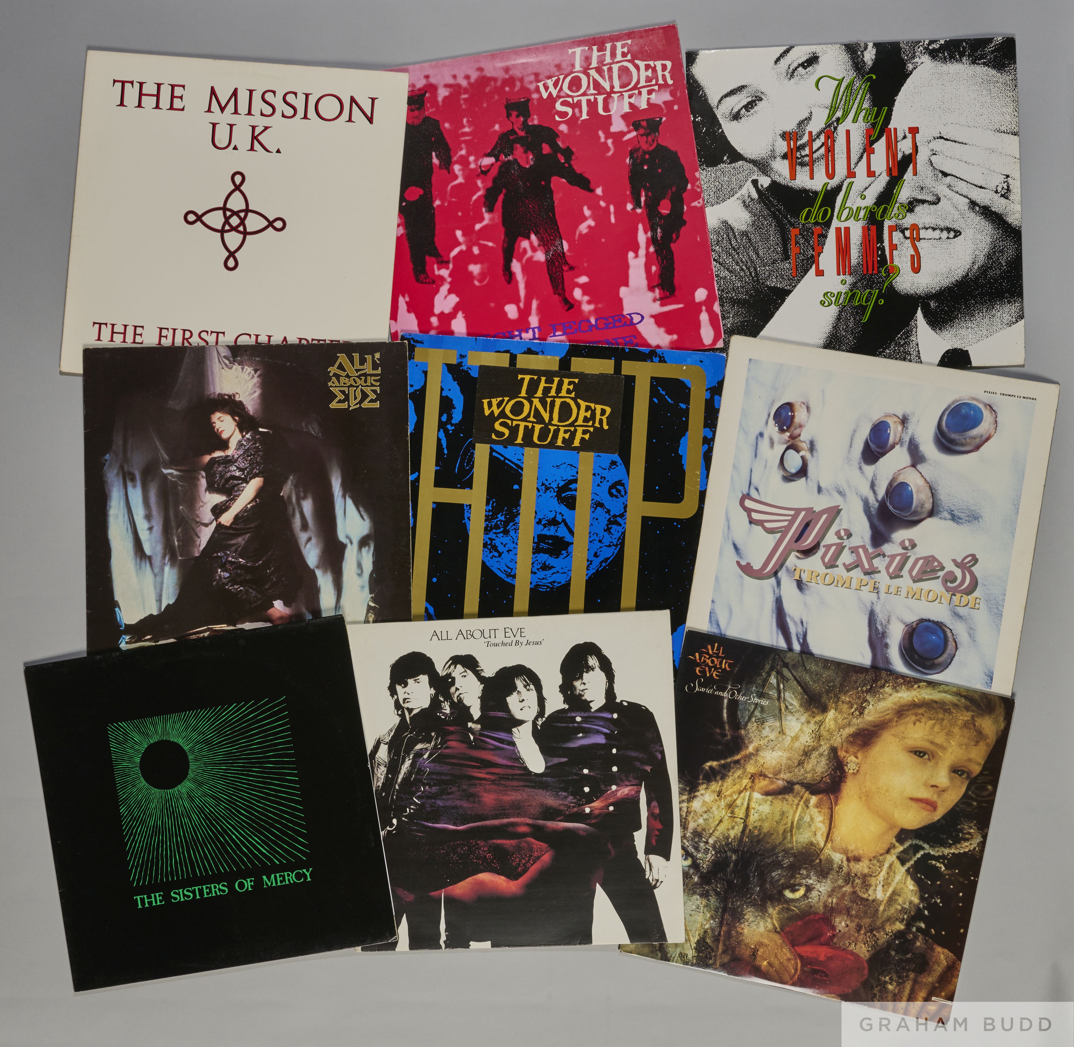 A nice collection of ten alternative 1980s and 90s vinyl records