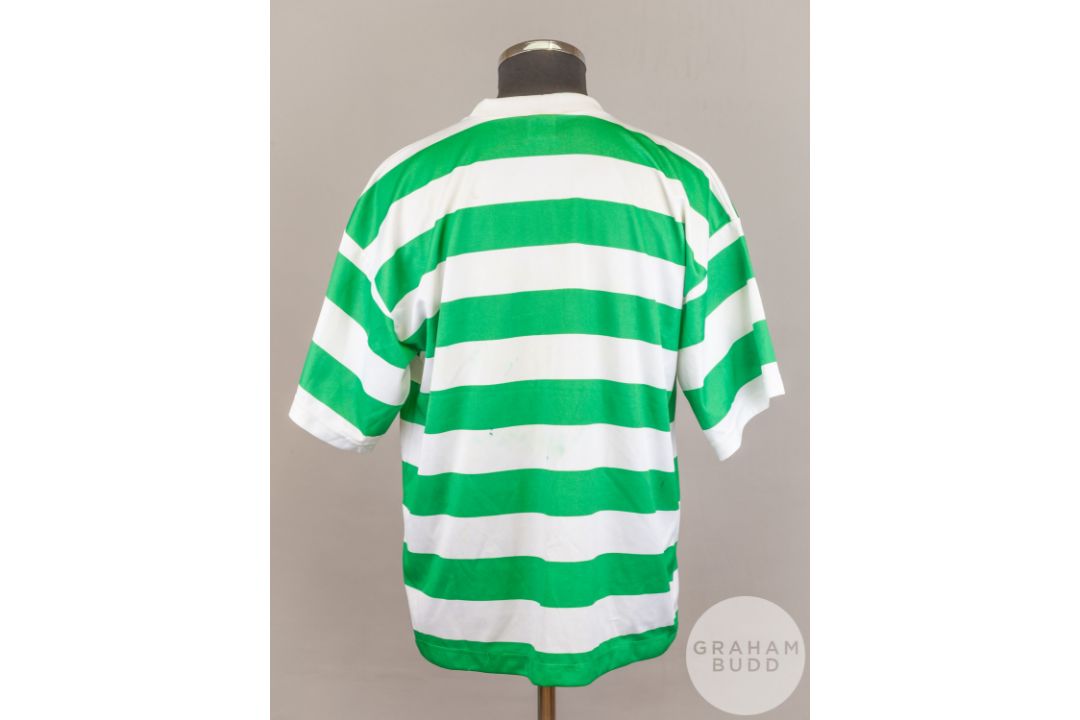 Green and white Celtic 25th Anniversary Lisbon Lion shirt, Bukta - Image 2 of 9