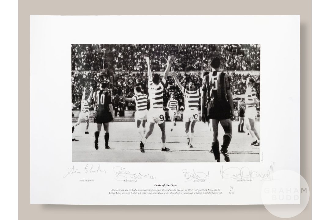 Green and white Celtic 25th Anniversary Lisbon Lion shirt, Bukta - Image 9 of 9