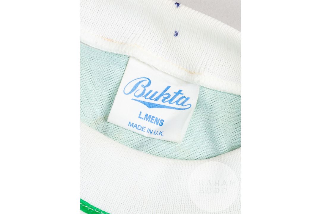 Green and white Celtic 25th Anniversary Lisbon Lion shirt, Bukta - Image 8 of 9