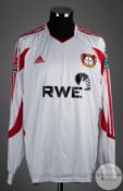 Jacek Krzynowek white No.16 Bayer Leverkusen long sleeved shirt