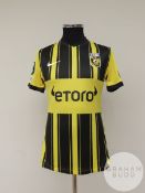 Sondre Tronstad yellow and black Vitesse no.8 shirt, 2021-22,
