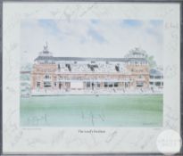 David Gentleman “The Lord’s Pavilion” autographed colour print