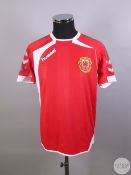 Red Gibraltar No.8 home shirt, 2010,
