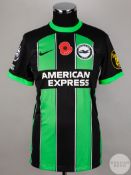 Ansu Fati signed black & green Brighton & Hove Albion No.31 Poppy away shirt, season 2023-24,