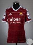 Carl Jenkinson claret and blue No.18 West Ham United short-sleeved shirt, 2014-15,
