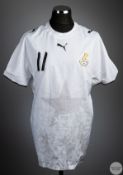 White No.11 Ghana International shirt-sleeved shirt