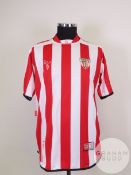 Ustaritz Aldekoaotaloora red and white No.4 Athletic Bilbao match worn short-sleeved shirt