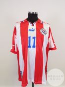 Red and white No.11 Paraguay short-sleeved shirt, Puma