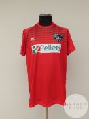 Manuel Kuttin red Wolfsberger no.29 goalkeepers shirt, 2020-21,