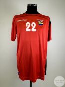 Red and black Ecuador no. 22 shirt, 2007,