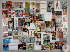 Large collection of sportsmen and women autographs sports comprise cycling