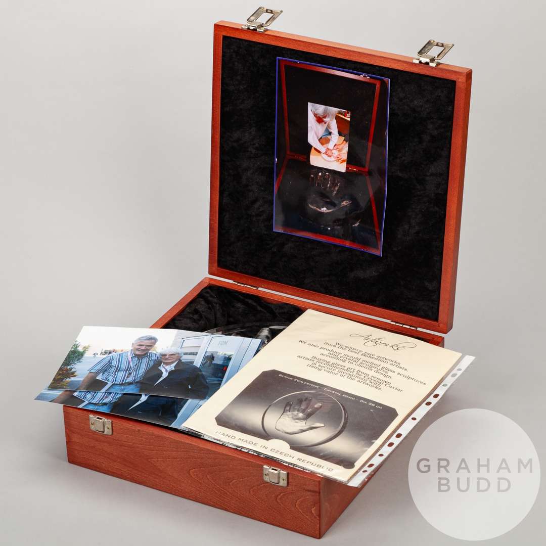 An extremely rare Bernie Eccleston Crystal Caviar hand print. - Image 2 of 7