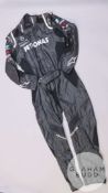 Black Mercedes pit crew suit by Alpinestars.