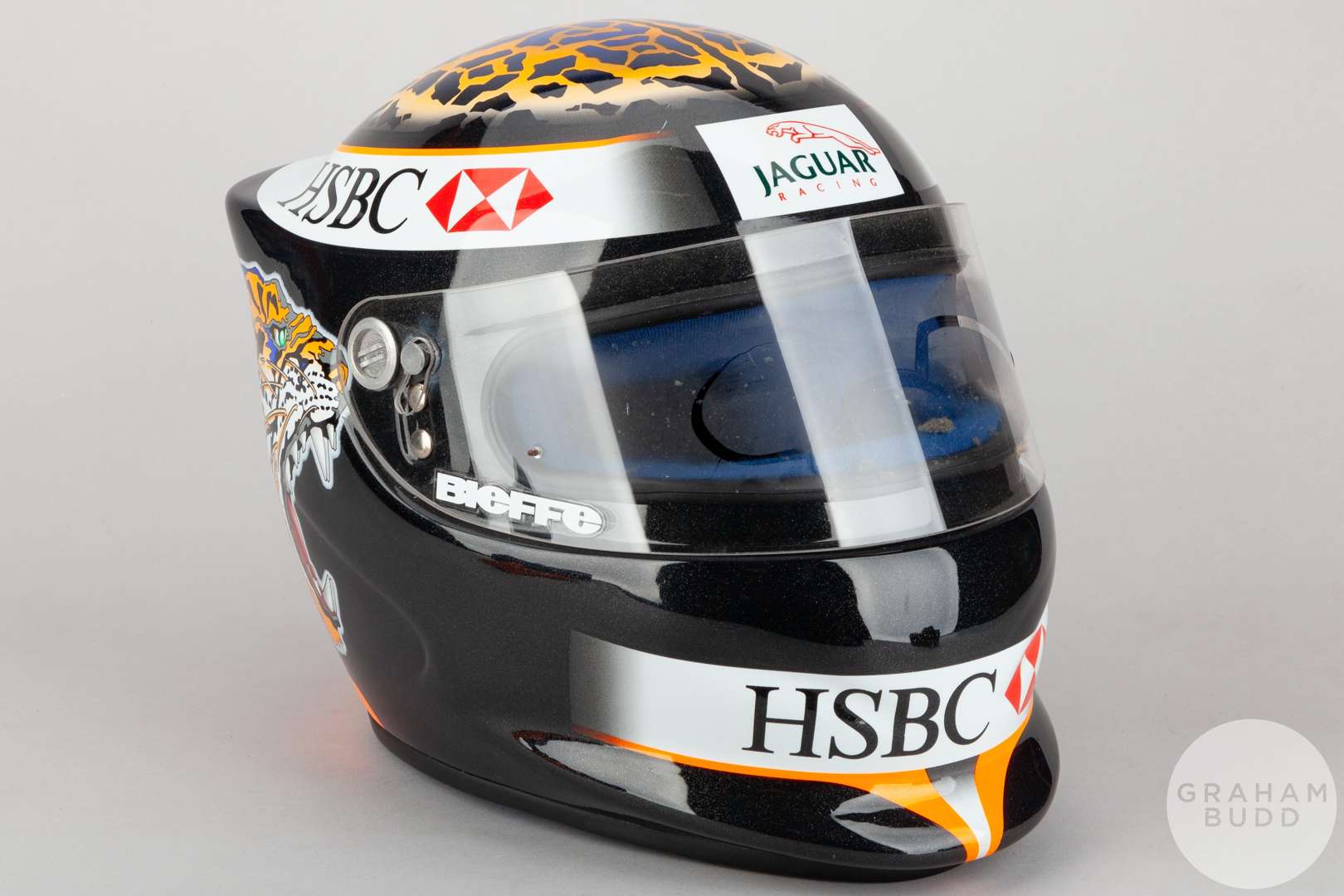 A Bieffe 2000-2001 Eddie Irvine FIA Jaguar Team replica racing helmet. - Image 2 of 7